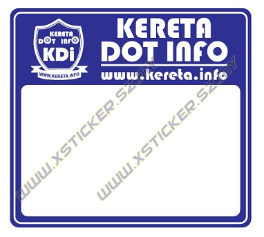 RoadTax Sticker - KDI