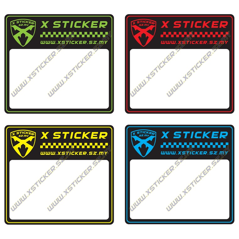 RoadTax Sticker - X Sticker